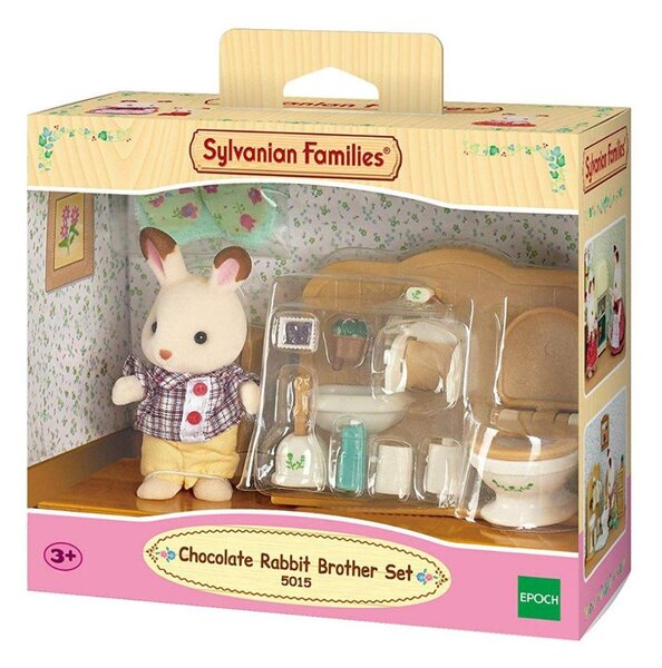 SYLVANIAN FAMILIES komplet brat čokoladni zec (kupaonica) 5015