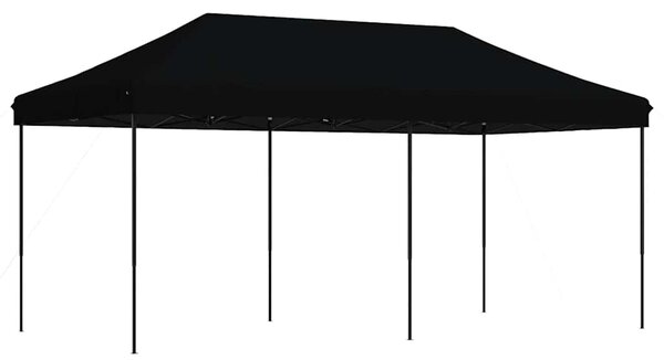 Sklopivi prigodni šator za zabave crni 580x292x315 cm - Crna / N/A