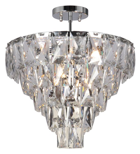 CHELSEA CHROME stropna svjetiljka 6xE14