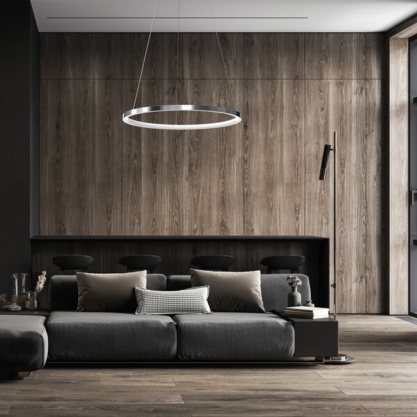 LED viseća svjetiljka ROTONDA KROM 27W