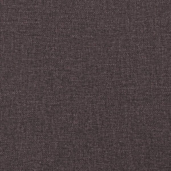 Krevet s madracem Dover tamnosmeđi 200x200 cm od tkanine - Smeđa / 200 x 200 cm