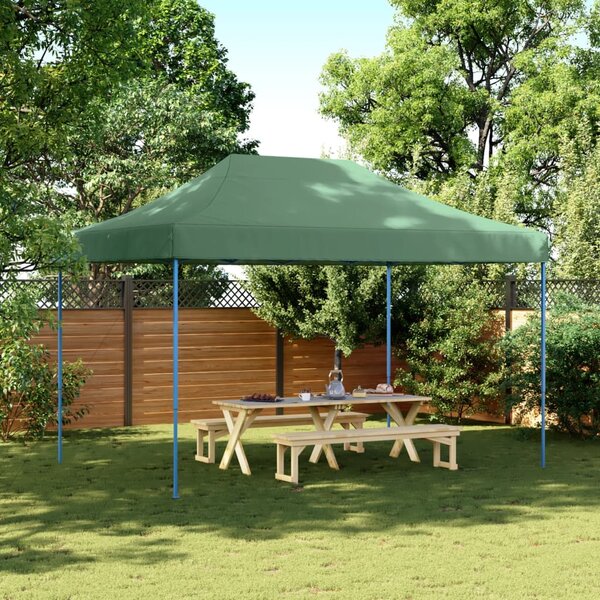 Sklopivi prigodni šator za zabave zeleni 410 x 279 x 315 cm - Zelena / N/A