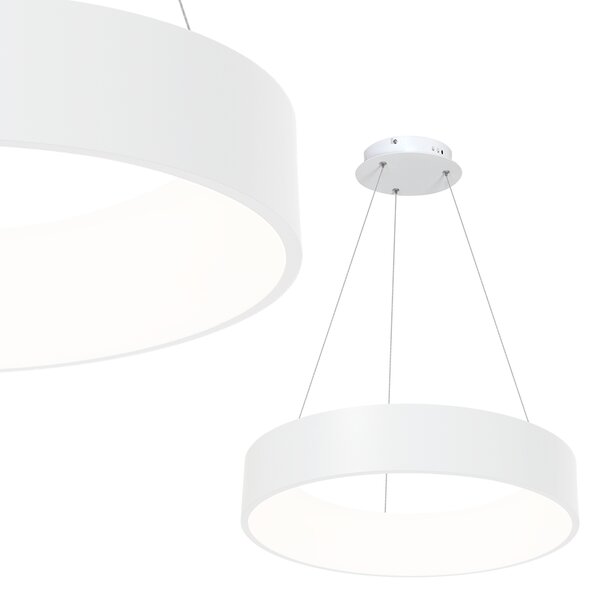 OHIO WHITE 24W LED viseća lampa