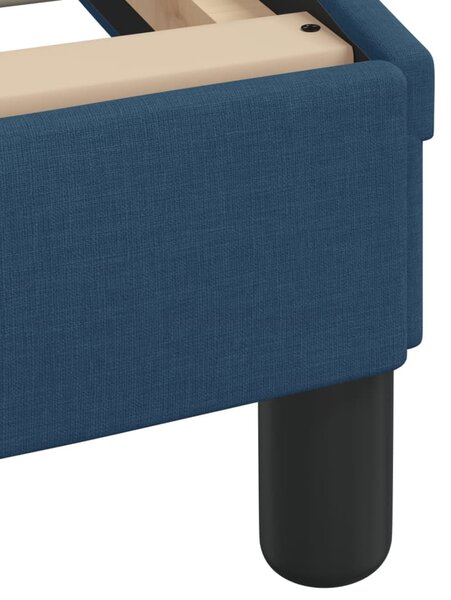 Krevet s madracem Hvar plavi 140 x 190 cm od tkanine - Plava / 140 x 190 cm