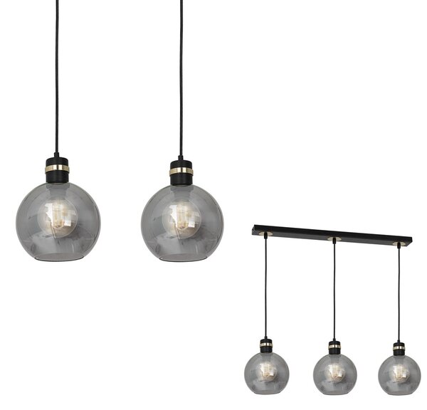 OMEGA BLACK/GOLD viseća lampa 3xE27