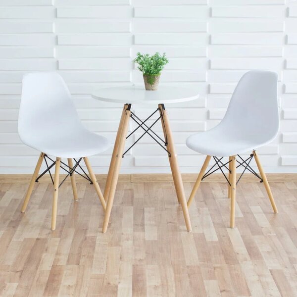 Set 2 stolice + stol - Oslo white