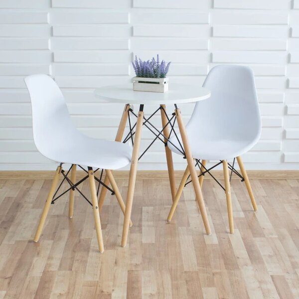 Set 2 stolice + stol - Oslo white