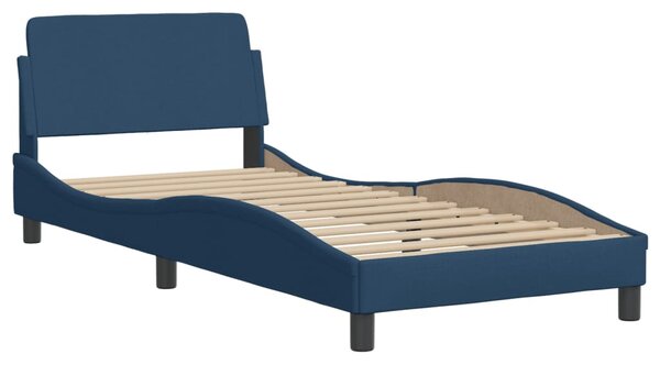Krevet s madracem Hvar plavi 80x200 cm od tkanine - Plava / 80 x 200 cm