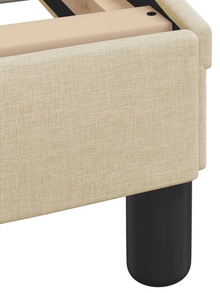 Krevet s madracem Hvar krem 120 x 200 cm od tkanine - Krema / 120 x 200 cm