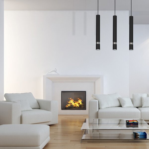JOKER CRNI/KROM 3xGU10 viseća lampa