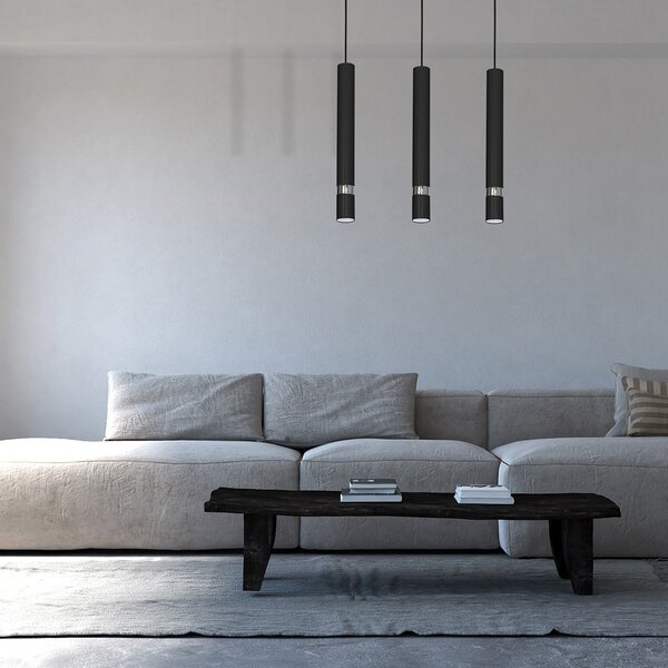 JOKER CRNI/KROM 3xGU10 viseća lampa