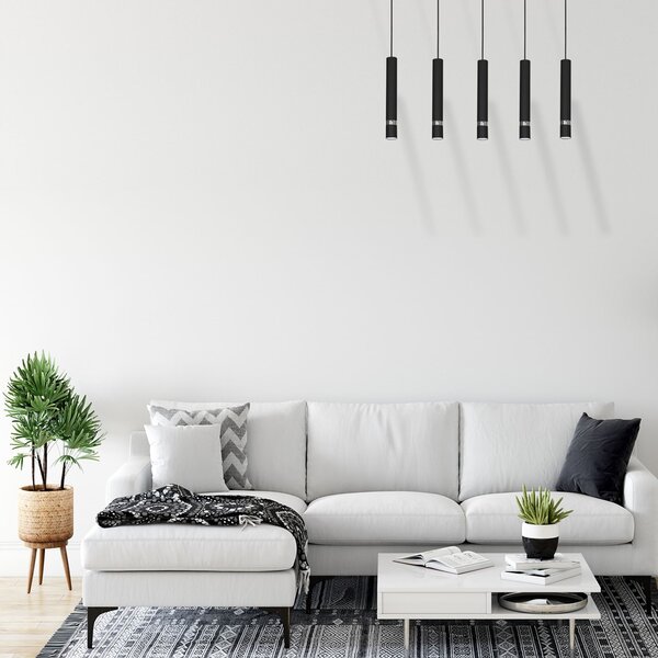 JOKER CRNI/KROM 5xGU10 viseća lampa