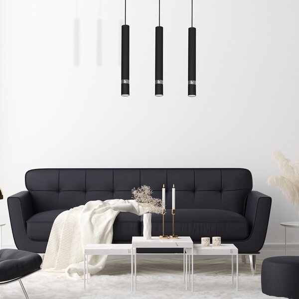 JOKER CRNI/KROM 3xGU10 viseća lampa