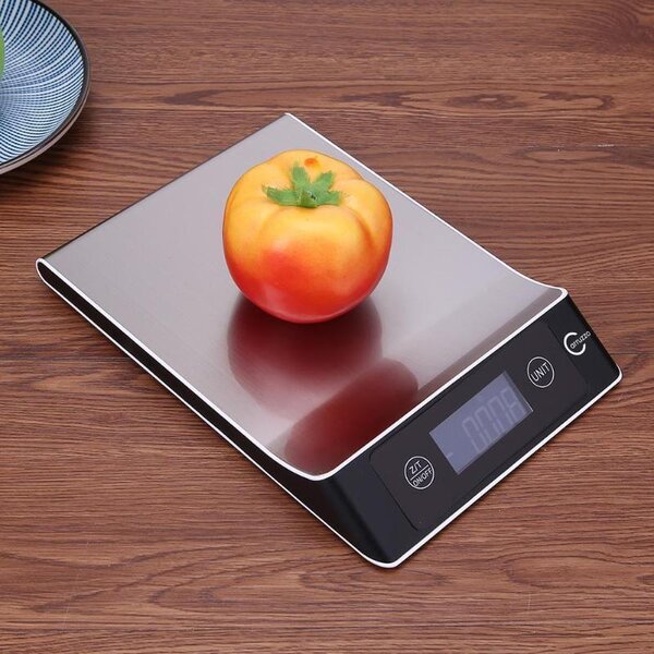 LCD osvijetljena kuhinja skala do 5 kg Chromi Delux