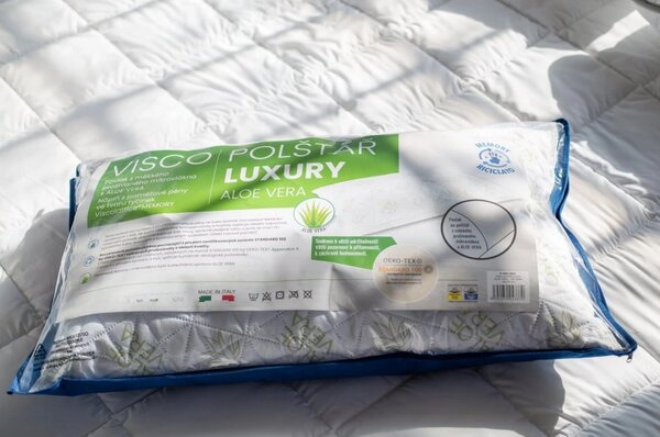 Anatomski jastuk VISCO LUXURY ALOE VERA 45x75 cm - torba s patentnim zatvaračem