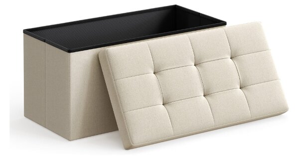 Tabure s prostorom za pohranu OTTOMAN 76x38 cm, krem boje