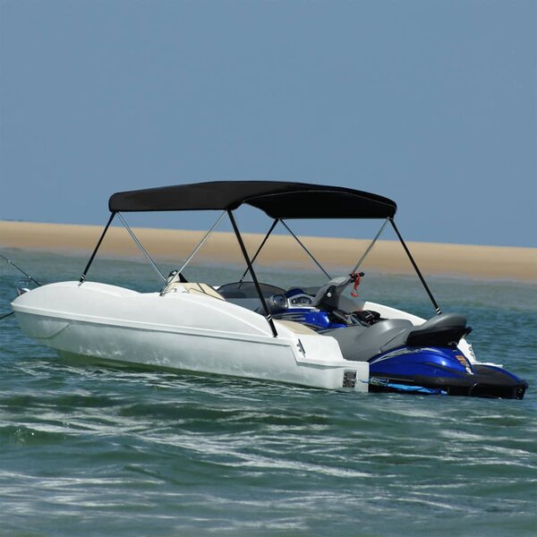 Tenda bimini s 2 luka crna 180x130x110 cm - Crna / 180 x 130 x 110 cm