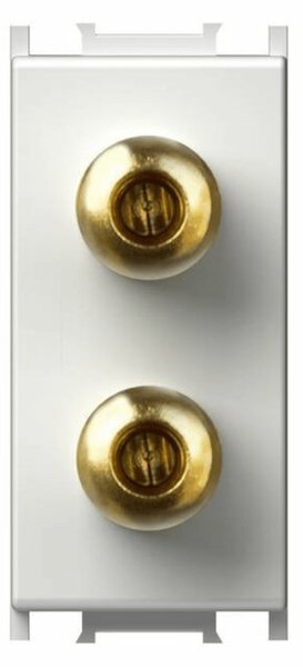UTIČNICA AUDIO 2X4MM BIJELA 1M