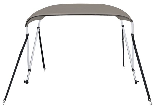 Tenda bimini s 2 luka siva 180x130x110 cm - Siva / 180 x 130 x 110 cm