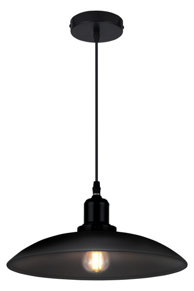 VISEĆA SVJETILJKA HORIZON E27 CRNA IP20
