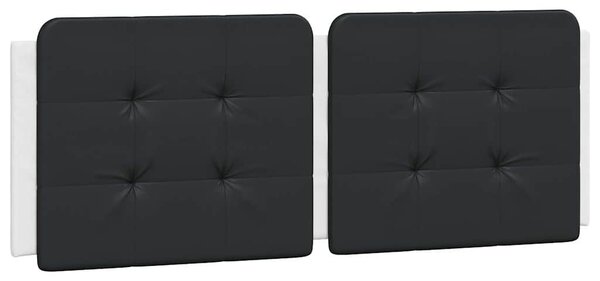 Okvir kreveta bez madraca Zadar bijelo-crni 140x200 cm umjetna koža - Crna / 140 x 200 cm