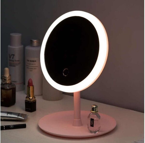 USB Touch kozmetičko ogledalo s LED rasvjetom na postolju
