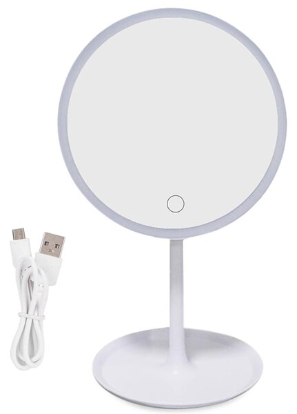 USB Touch kozmetičko ogledalo s LED rasvjetom na postolju