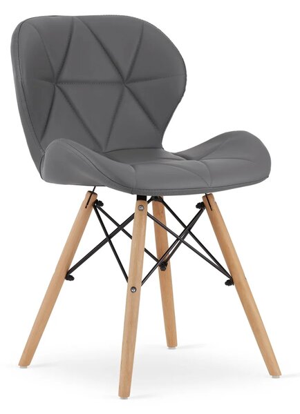 Stolica Lago - Graphite leather