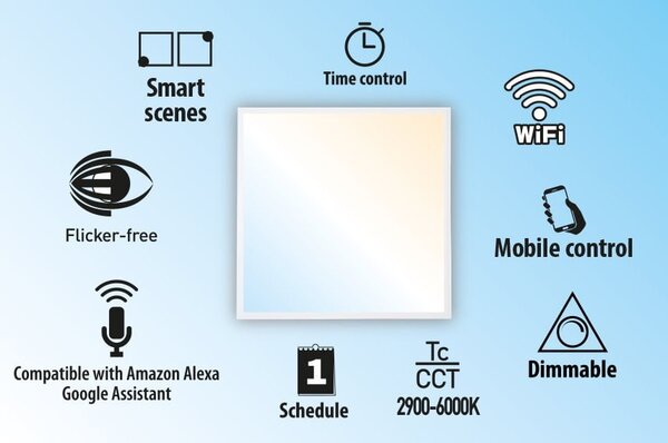 UGRADNI LED PANEL LIBRA WIFI CCT DIMABILAN 40W 60X60