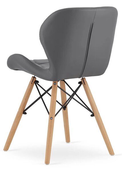 Stolica Lago - Graphite leather