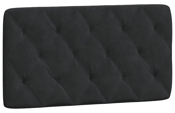 Krevet s madracem crni 100x200 cm baršunasti - Crna / 100 x 200 cm