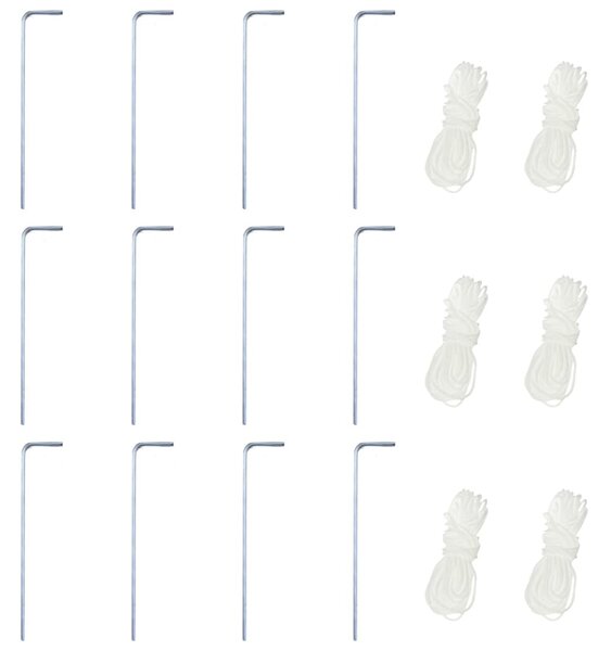 Šesterokutni prigodni šator sa 6 bočnih zidova sivi 3,6 x 3,1 m - Siva / N/A
