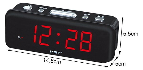 Budilica s alarmom i sat 230V