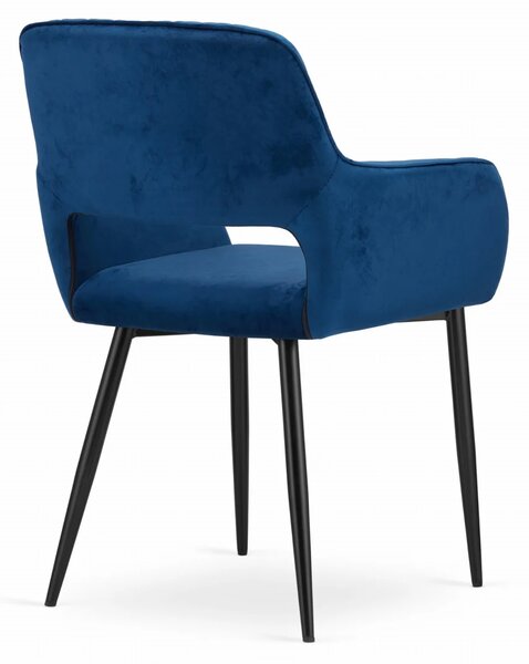 Stolica Amalfi - blue velvet