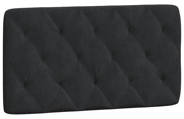 Okvir kreveta s LED-om bez madraca crni 100 x 200 cm baršunasti - Crna / 100 x 200 cm