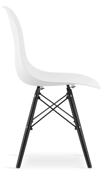 Stolica Oslo - White on black - 1 komad