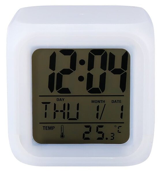 LCD LED RGB budilica i termometar