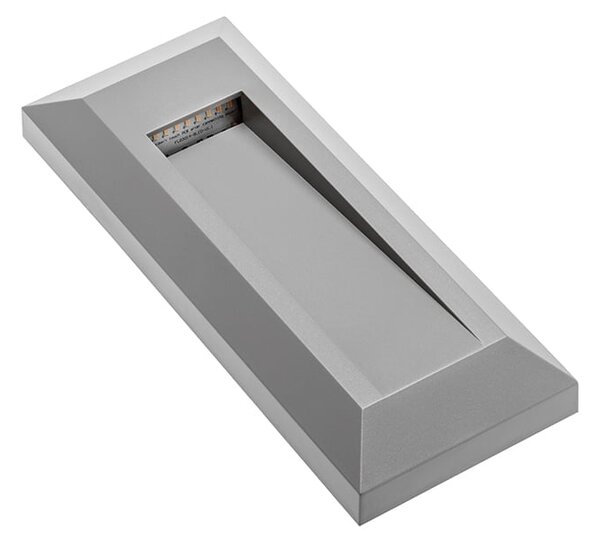 SVJET.ZIDNA NAD.LED 1W 3000K IP65 220-240V SIVA P/V