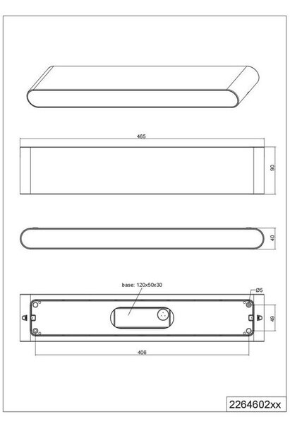 LED vanjska svjetiljka (visina 9 cm) Thames II – Trio