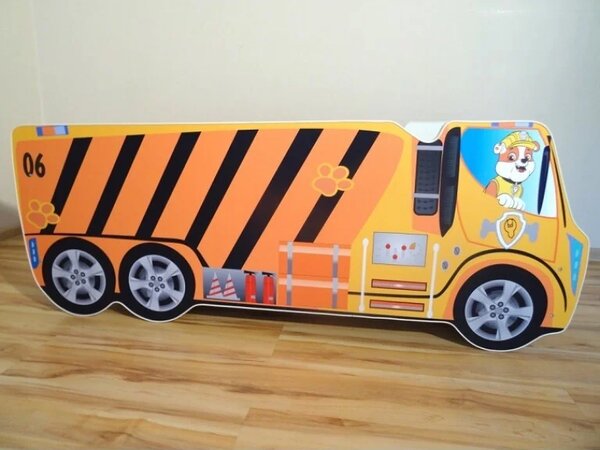 Dječji krevetić - Kamion Paw Patrol Rubble 140x70cm