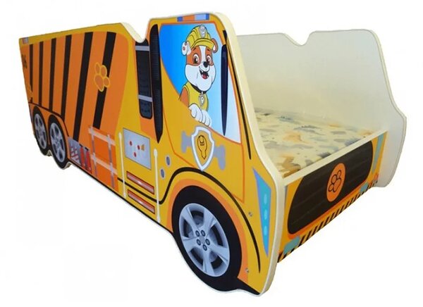 Dječji krevetić - Kamion Paw Patrol Rubble 140x70cm