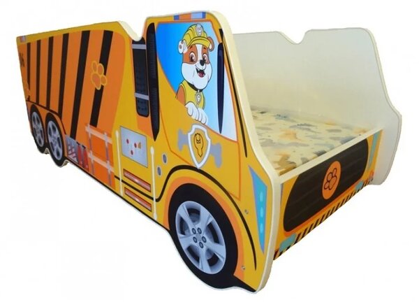 Dječji krevetić - Kamion Paw Patrol Rubble 140x70cm