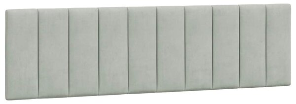 Okvir kreveta bez madraca Hanko svjetlosivi 180x200 cm baršunasti - Siva / 180 x 200 cm