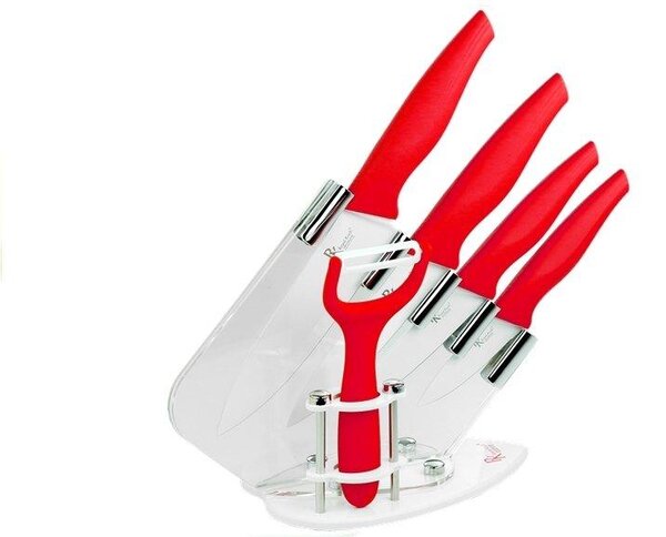Kuhinjski set od 5 noževa + stalak