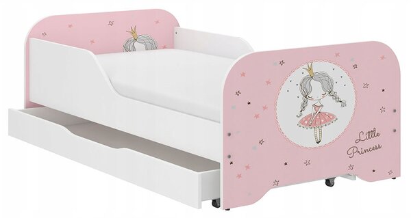 Prekrasan dječji krevet 160 x 80 cm sa princezom