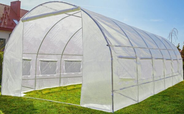 Vrtni plastenik 3x6m (18m2) - bijeli