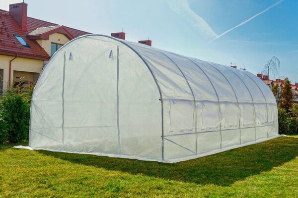 Vrtni plastenik 3x6m (18m2) - bijeli