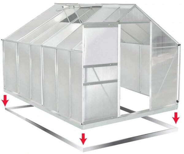 Staklenik 380x190x195cm - GardenHouse