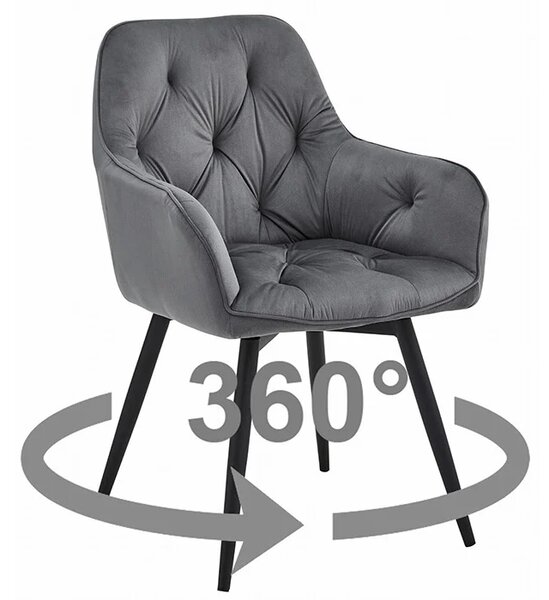 Stolica Jork 360 - Dark grey