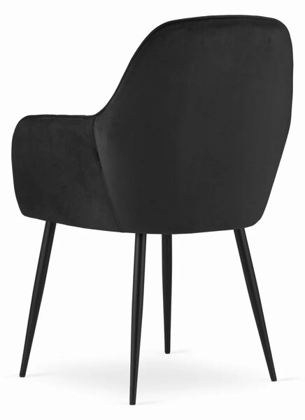 Stolica Lugo - velvet dark - 1 komad